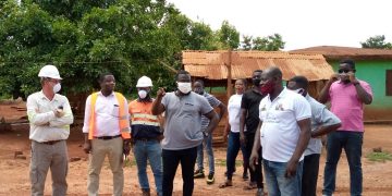 Sunyani West MP inspects road project.